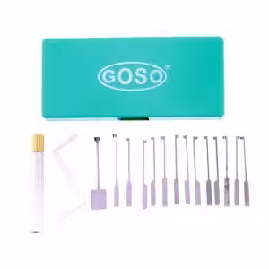 KABA Dimple Pick Set w/ Transparent Practice Lock Bundle
