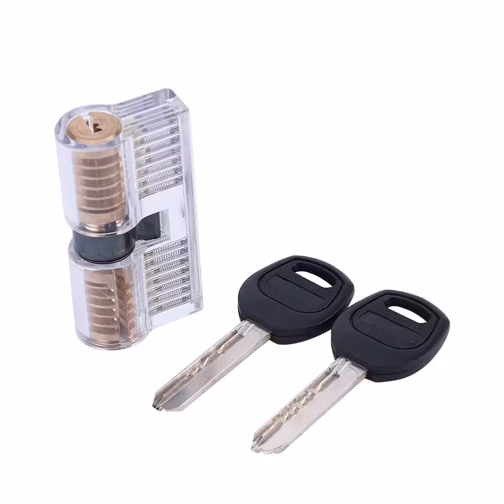KABA Dimple Pick Set w/ Transparent Practice Lock Bundle