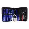 H&H 20 Pieces Lock Picks Set with Transparent Practice Padlock Bundle