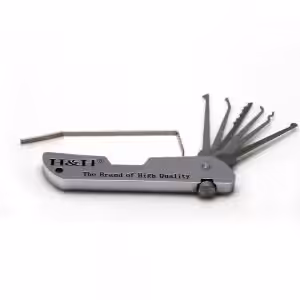 H&H Folding Lock Pick Set Multi-Tool Pocket Locksmith Jackknife