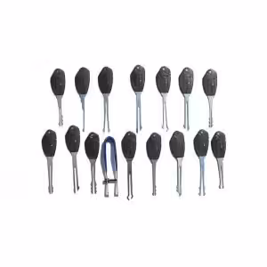 KLOM 10 Piece Wafer Lock Rake Pick Set