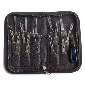 KLOM 15 Piece Wafer Lock Rake Pick Set