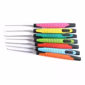 KLOM Premium 7 Pieces Hook Pick Set with Colorful Handle
