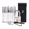 Transparent Practice Lock 12 Piece Lock Pick Set Key Extractor