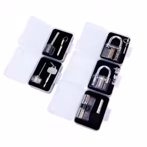 Transparent Visible Practice Locks - 5 Pack