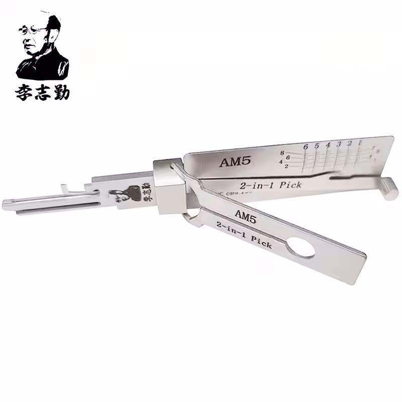 Lishi AM5 2-in-1 Pick & Decoder for American Lock Padlocks Keyway