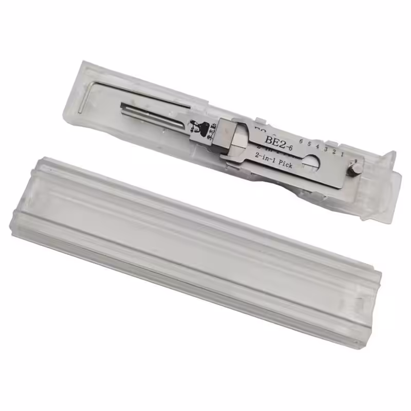 Lishi BE2-6 2-in-1 Pick & Decoder for BEST “A” 6 Pin SFIC Cylinders