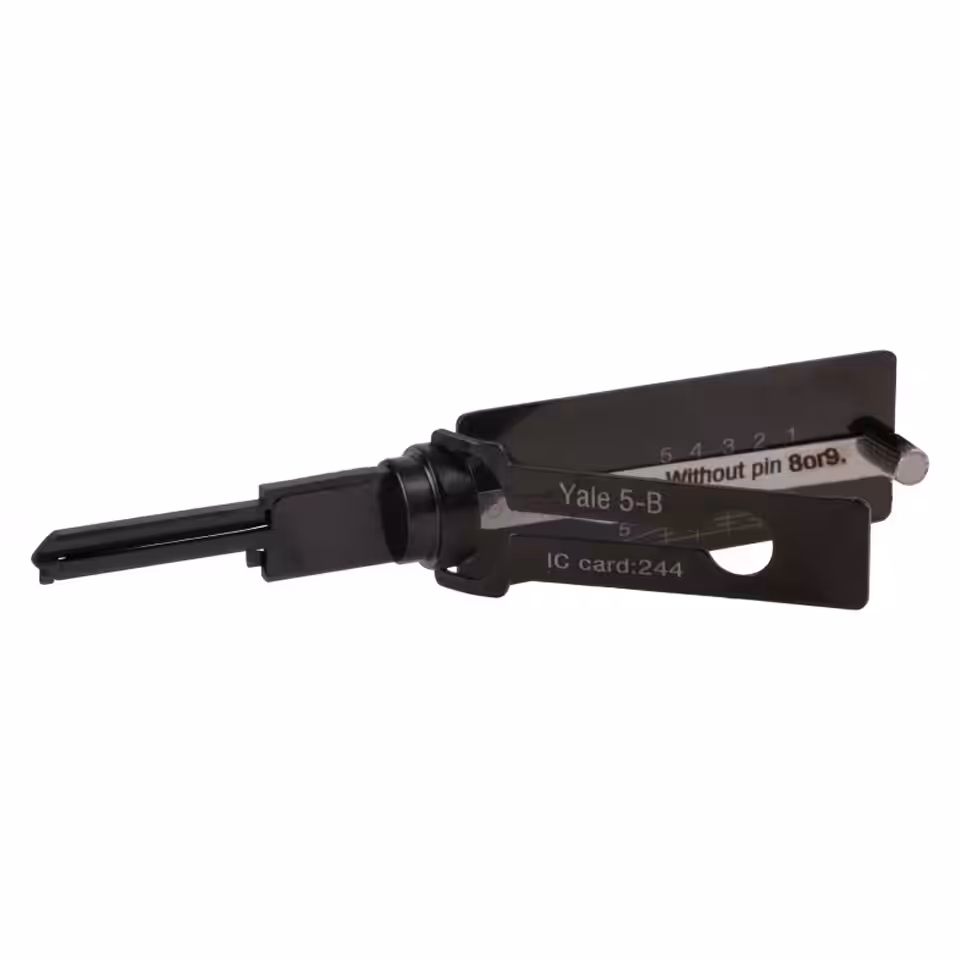 Lishi Style AKK Yale-5B 2-in-1 Pick & Decoder for YALE 5-Pin Euro Lock Cylinder