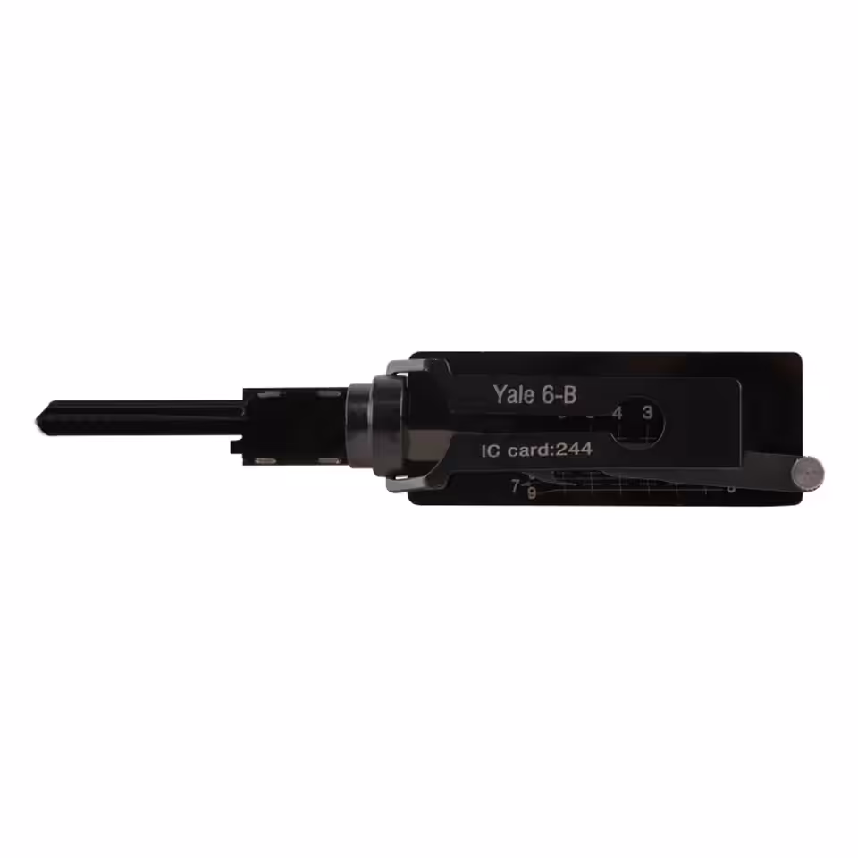 Lishi Style AKK Yale-6B 2-in-1 Pick & Decoder for YALE 6-Pin Euro Lock Cylinder