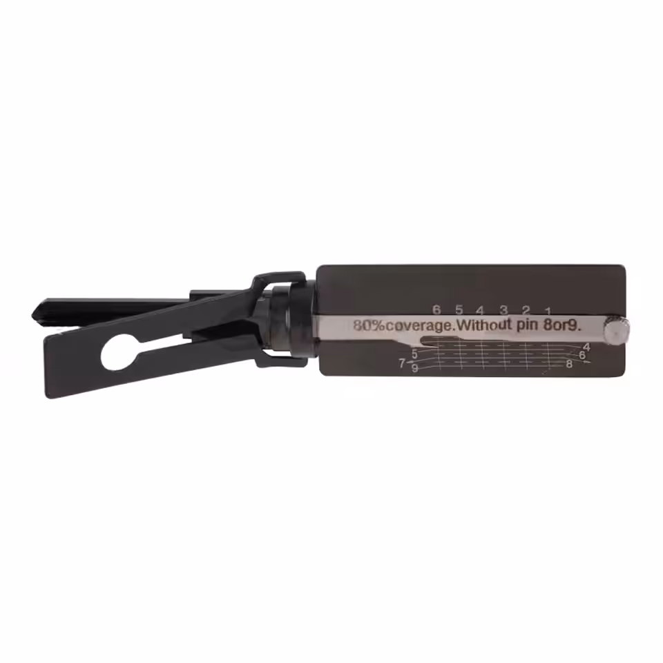 Lishi Style AKK Yale-6B 2-in-1 Pick & Decoder for YALE 6-Pin Euro Lock Cylinder