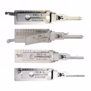 Lishi Residential Set for Kwikset & Schlage Conventional Locks - KW1-L/KW5-L/SC1-L/SC4-L