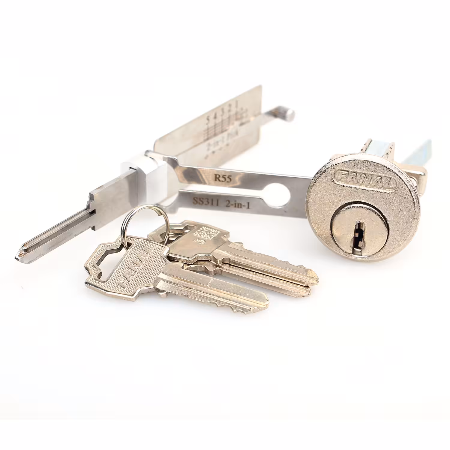 Lishi Style R55 2-in-1 Decoder and Pick for FANAL Locks