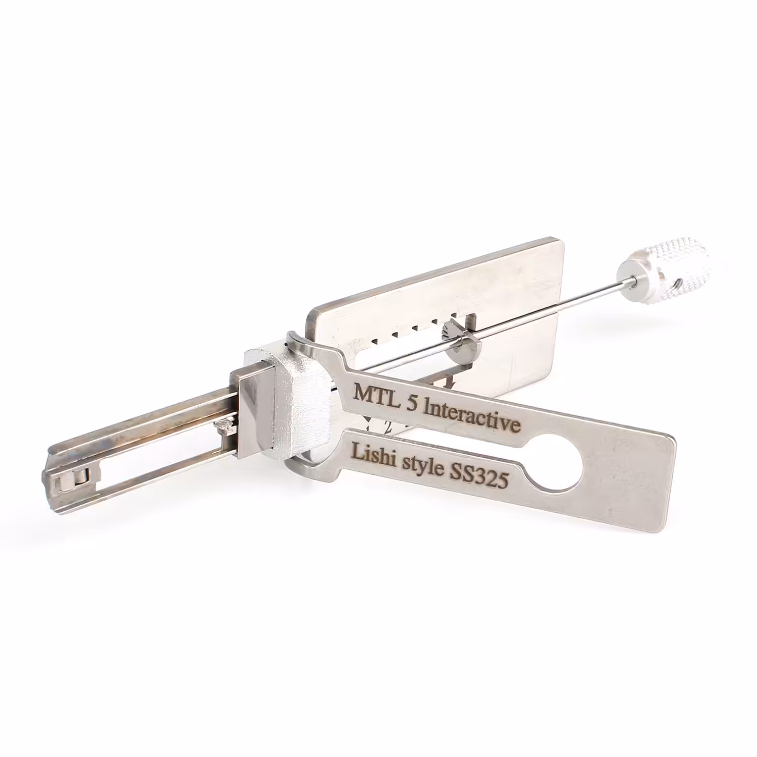Lishi Style Mul-T-Lock 2-in-1 Decoder and Pick for Interactive 5 Pins