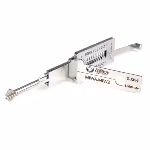 Lishi Style MIW2 2-in-1 Decoder and Pick for Japanese MIWA Locks