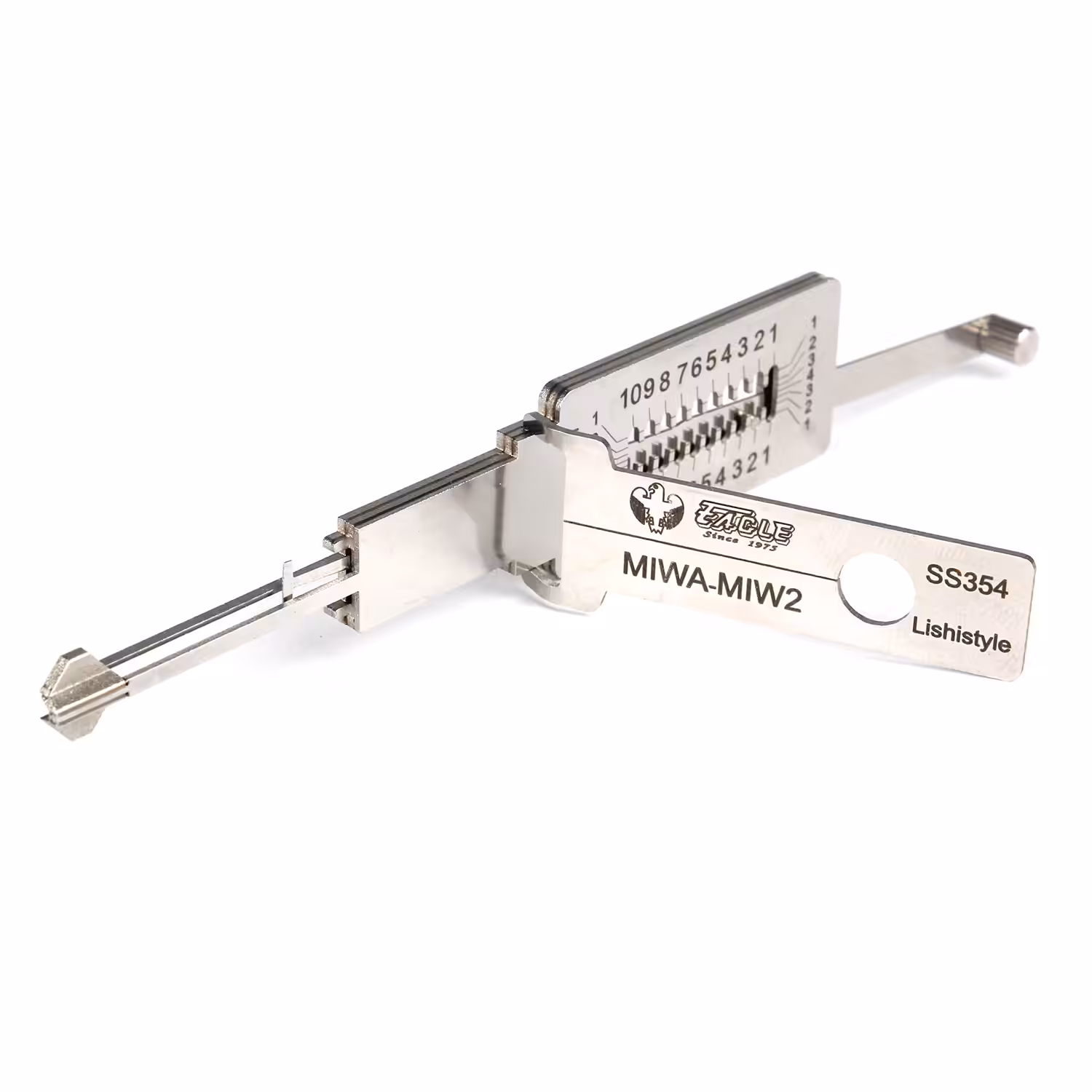 Lishi Style MIW2 2-in-1 Decoder and Pick for Japanese MIWA Locks